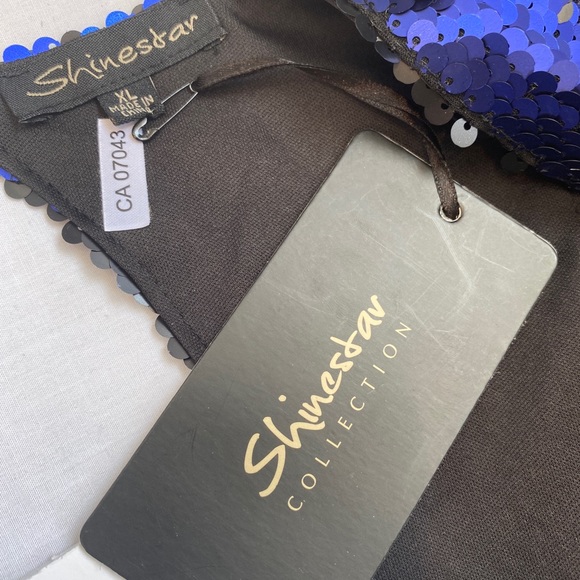 NWT SHINESTAR Sequin Bodycon Open Back Mini Dress - Picture 7 of 8